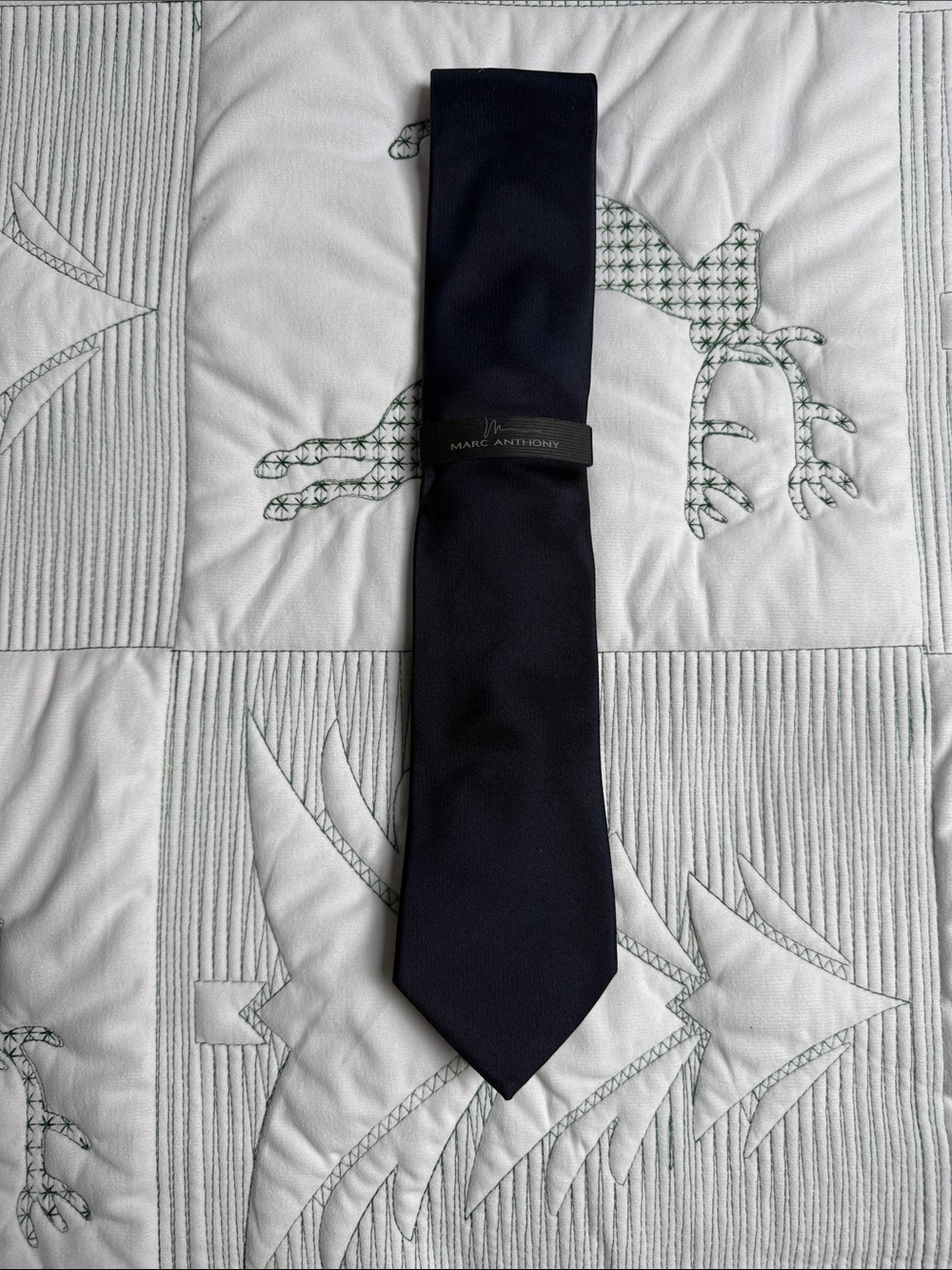 Marc Anthony Navy Solid Men's Tie-NWT